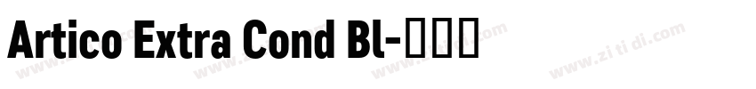 Artico Extra Cond Bl字体转换